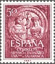 Spain 1953 Salamanca University 50 CTS Dark Carmine Edifil 1126